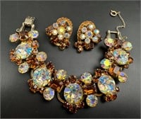 Beautiful vintage Juliana bracelet and earrings