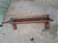 Antique Decorative Brass Shelf Possibly From Train