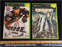 NHL 2003 AND ERAGON XBOX GAMES