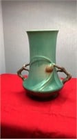 Vintage Original Roseville Green Pine Cone Vase