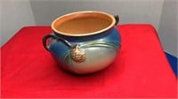 Vintage Roseville Pottery Ceramic Blue Pine Cone