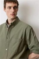 *Men's Comfort Fit Oxford Shirt-XL, Green