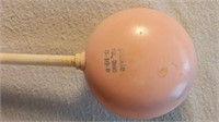 6” 1940’s Placke Celluloid Baby Rattle.