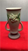 Roseville Gardenia Pottery Vase Gray 682-6