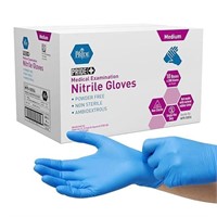 Powder Free Nitrile Exam Gloves, 10 Packs of 200CT