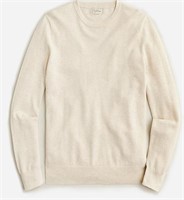 J. Crew Cotton piqué-stitch crewneck sweater-L