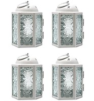Pack of 4 Mini Lanterns, White