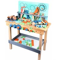Wooden Toddler Workbench - Kids Tool Belt-3+