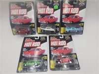 FIVE! New Racing Champions HOT ROD MAG- Diecasts