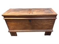 Large Wood Oak Trunk with Small Compartment