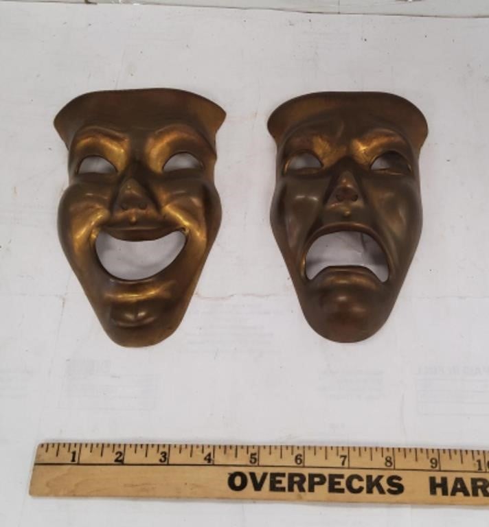 Brass Theater Masks