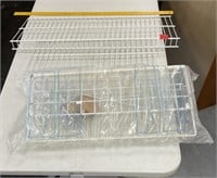 White Wire Laundry Shelves
