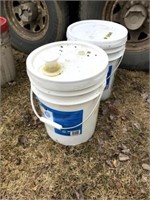 2 Pails of Hydraulic Oil (1 Full)