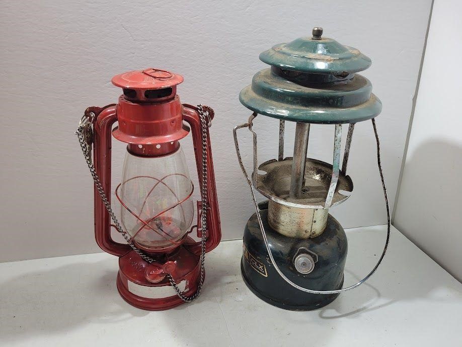 (2) Vintage Oil Lamps