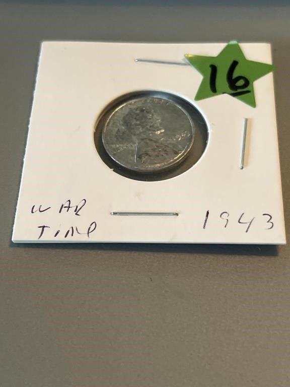1943 steel war penny.