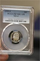 PCGS Graded 1995-S Silver Dime