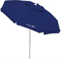 Caribbean Joe 6.5' tilting beach umbrella, Navy