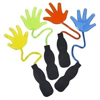 Toy Network Pack of 12 Sticky Hands with Handle