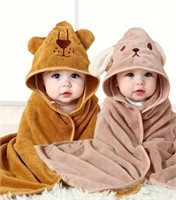2pcs Baby Animal Swaddle Towels