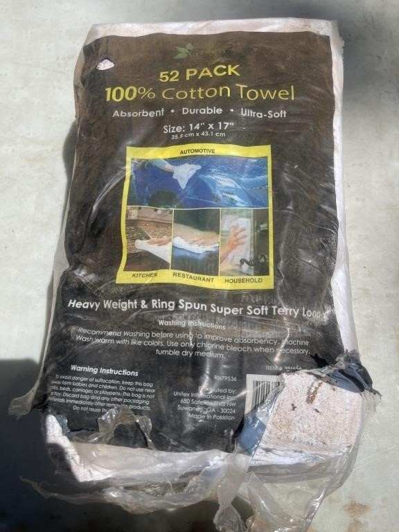 52 Pk Cotton Towels