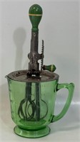 DESIRABLE 1950'S URANIUM GLASS 4 CUP BEATER