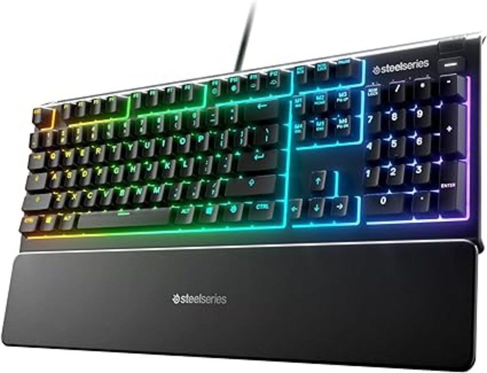 SteelSeries Apex 3 RGB Gaming Keyboard Wired