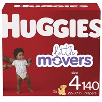 Huggies Little Movers Baby Diapers Size 4 140CT