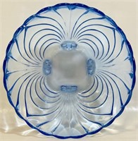 LOVELY 1940'S CAPRICE MOONLIGHT BLUE FOOTED BOWL