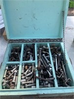 Wooden Box of Bolts