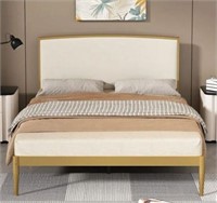 Kauly Upholstered Metal Platform Bed Queen