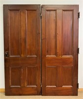 STUNNING ANTIQUE DOUBLE DOOR WITH ORIGINAL JAM