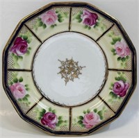 LOVELY 1930S HAND PAINTED NIPPON DECORATIVE PLATE