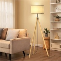 Fedirko 60" Wood Tripod Floor Lamp