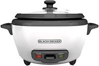 BLACK+DECKER 2-in-1 Rice Cooker & Food Steamer -