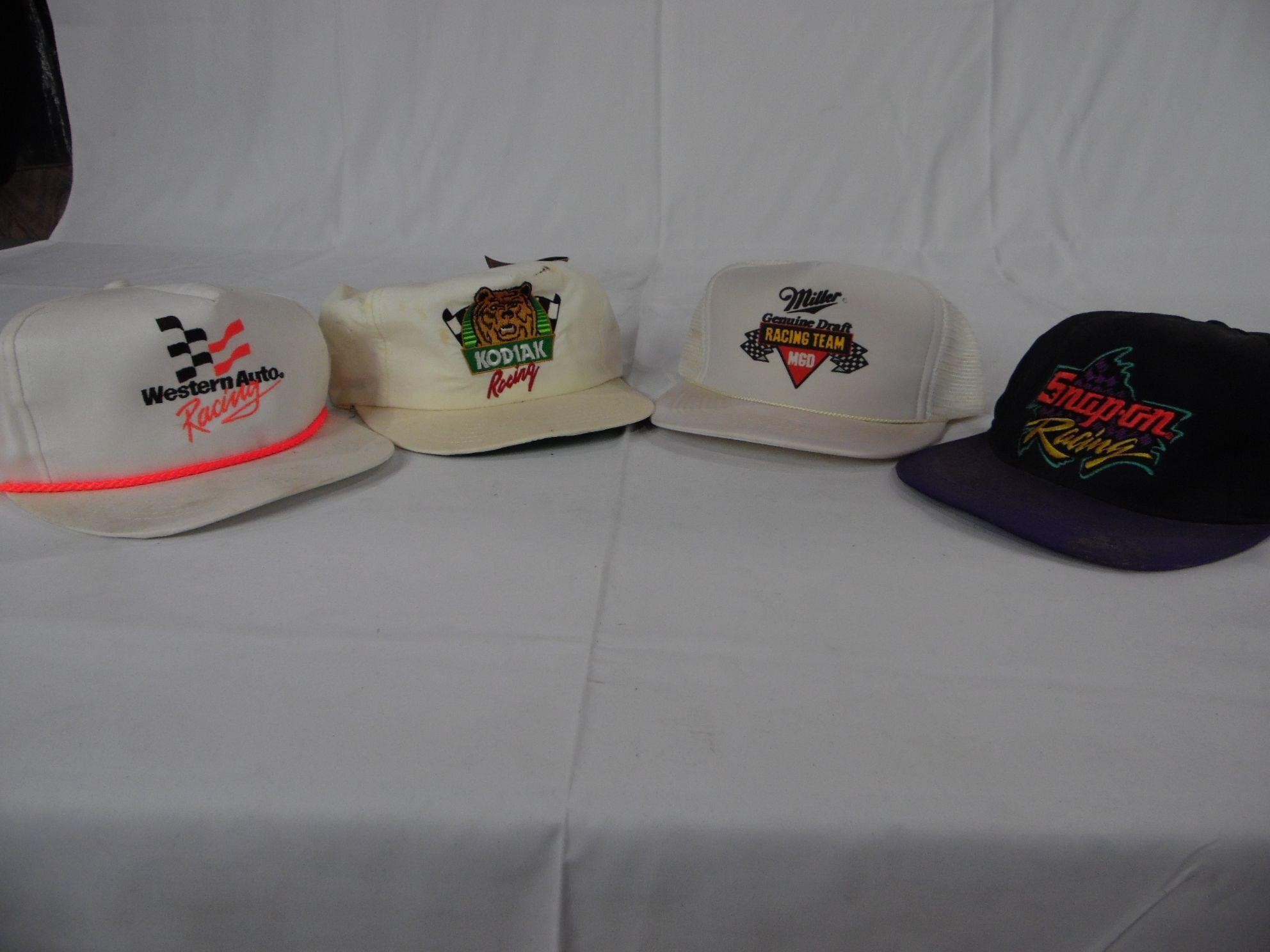 Lot of Vintage Racing Hats