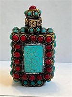 Metal & Colorful Sets Oriental Snuff  Bottle
