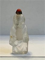Chinese Figural Snuff Opium Bottle Man in Robes