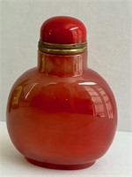 Pink Snuff Bottle Red Cap
