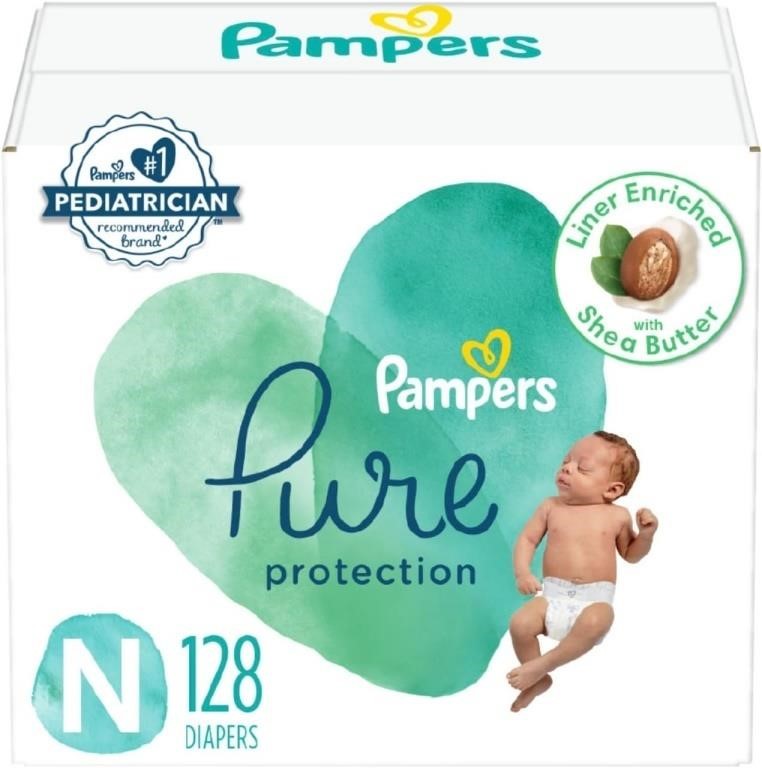 $45 Pampers Pure Protection Diapers Newborn -