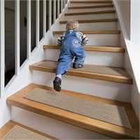 $135 Linen Non-Slip Stair Treads for Wooden Steps