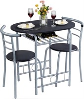 $117 Yaheetech 3-Piece Dining Room Table Set,