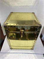 Brass Colored Trunk End Table