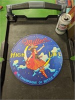 New Tin Miller High Life Beer sign