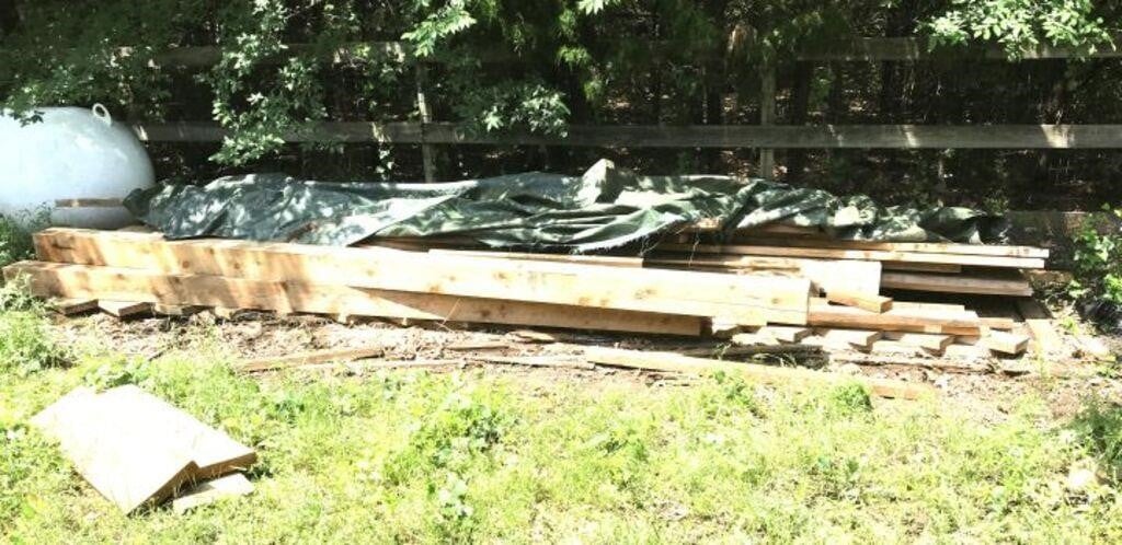 Cedar Post & Plank Decking Wood