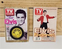 Vintage Elvis TV Guides w Mini Record  1997 2004