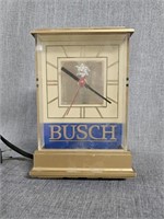 Busch Beer Vintage Electric Advertising Clock