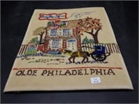 Vintage Embroidery Betsy Ross House