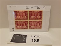 CANADA BLOCK 3 CENT 1935 STAMPS MINT