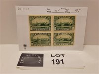 CANADA BLOCK 10 CENT 1935 STAMPS MINT