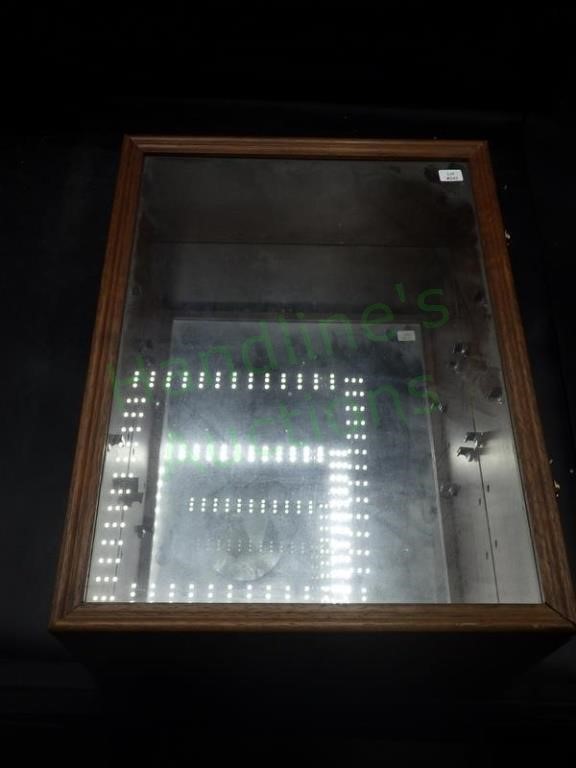 Wood/Mirror/Glass Display Box